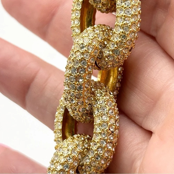 J. Crew Pave Links Gold Bracelet - Picture 4 of 4